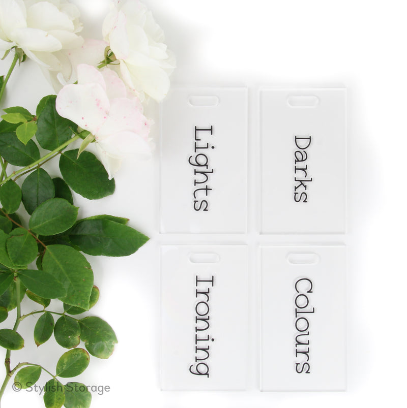 Rectangle Tag (with label) – Stylish Storage