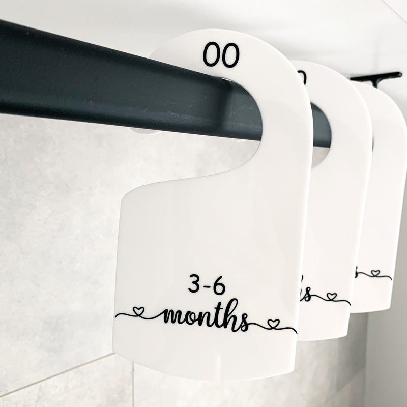Wardrobe Divider 5 Set - Baby Labels