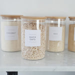 Stylish Minimalist Pantry Label Set