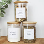Stylish Minimalist Spice Label Set